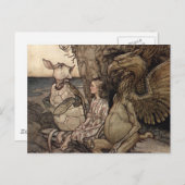 アリスとグリフォンとにせウミガメ ポストカード (正面/裏面)