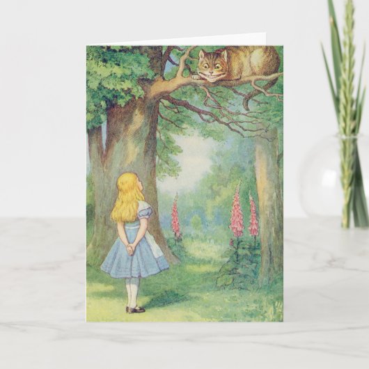アリスとチェシャ猫 カード (正面)