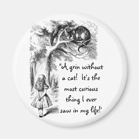 アリスとチェシャ猫 マグネット (正面)