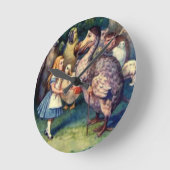 アリスとドードカラーウォールクロック ラウンド壁時計 (傾斜)