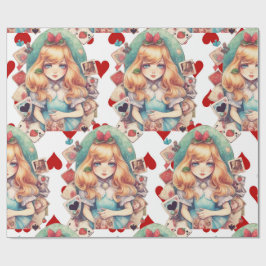 アリスとハートテーマ ラッピングペーパー