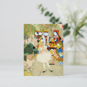 アリスとハート女王のウサギ ポストカード (スタンド正面)