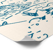 アリスとフラミンゴのクロケーのマレット ポスター (角)