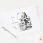 アリスとフラミンゴ スクエアシール (封筒)