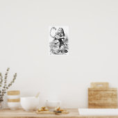 アリスとフラミンゴ ポスター (キッチン)