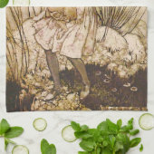 アリスとブタベビー1 キッチンタオル (折り畳み)