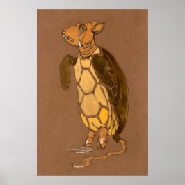 アリスとワンダーランドの森のキャラクター絵画ズ–7 ポスター