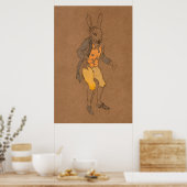 アリスとワンダーランドフォレスト絵画キャラクターズ–5 ポスター (キッチン)