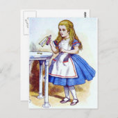 アリスと一緒に「飲んで」薬 ポストカード (正面/裏面)