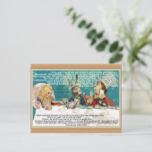 アリスと不機嫌の帽子屋のパーティー インビテーションポストカード (スタンド正面)