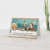 アリスと不機嫌の帽子屋のパーティー カード (正面)