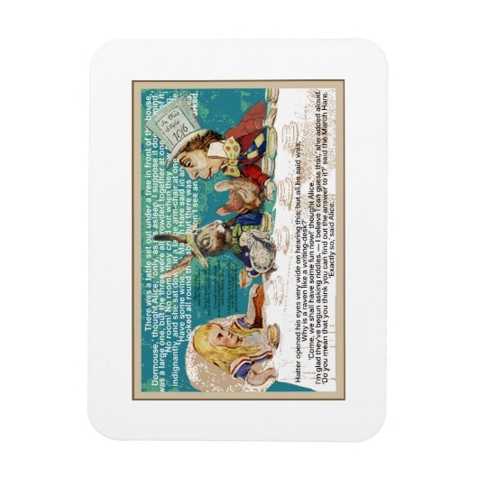 アリスと不機嫌の帽子屋のパーティー マグネット (縦)