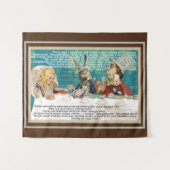 アリスと不機嫌帽子屋さんの紅茶パーティー タペストリー (正面(横))