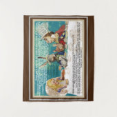 アリスと不機嫌帽子屋さんの紅茶パーティー タペストリー (正面)