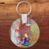 アリスと公爵夫人の戸口のカエルの召使い キーホルダー (正面)