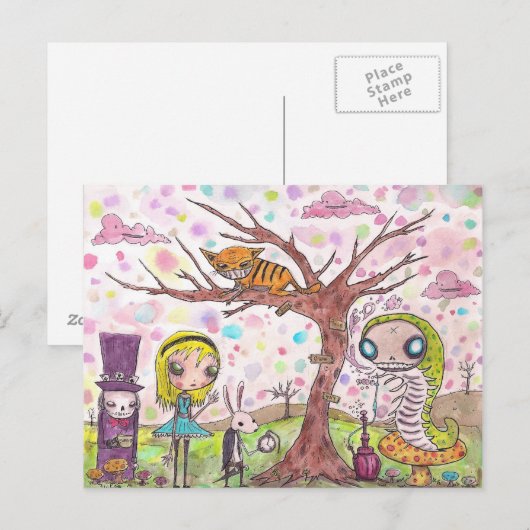 アリスと友だち ポストカード (正面/裏面)