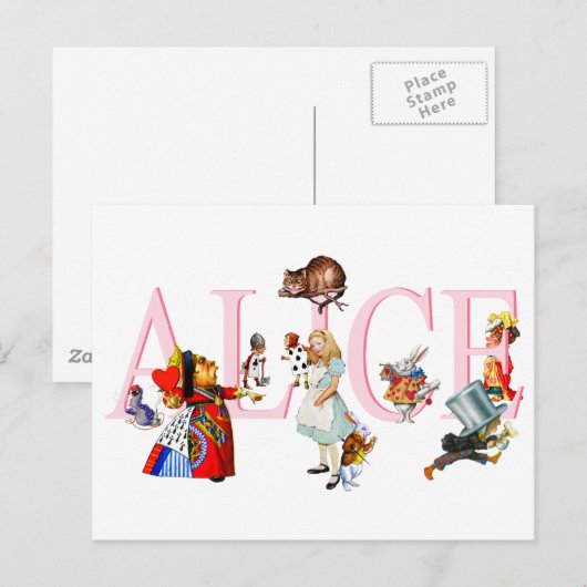 アリスと友人 ポストカード (正面/裏面)