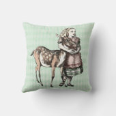 アリスと子鹿の装飾用クッション クッション (裏面)