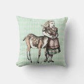 アリスと子鹿の装飾用クッション クッション (正面)