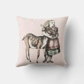 アリスと子鹿の装飾用クッション クッション (裏面)