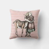 アリスと子鹿の装飾用クッション クッション (裏面)