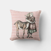 アリスと子鹿の装飾用クッション クッション (正面)