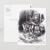 アリスと子鹿 ポストカード (正面/裏面)