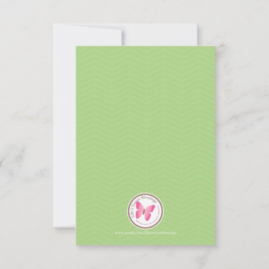 アリスと彼女のティーパーティー 招待状 (裏面)