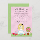 アリスと彼女のティーパーティー 招待状 (正面/裏面)