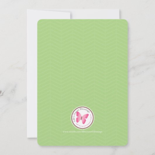 アリスと彼女のティーパーティー 招待状 (裏面)