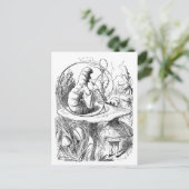 アリスと毛虫が出会う – 不思議の国のアリス ポストカード (スタンド正面)