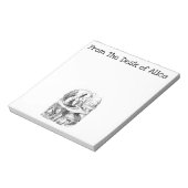 アリスと毛虫 ノートパッド (回転)