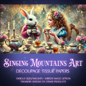 アリスと白うさぎファンタジーの切り離し 薄葉紙