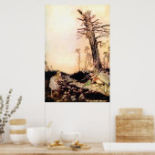 「アリスと白うさぎ」 ポスター (キッチン)