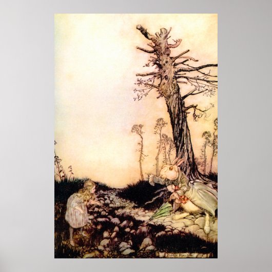 「アリスと白うさぎ」 ポスター (正面)