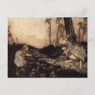 アリスと白うさぎ ポストカード