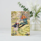 アリスと白うさぎ ポストカード (スタンド正面)