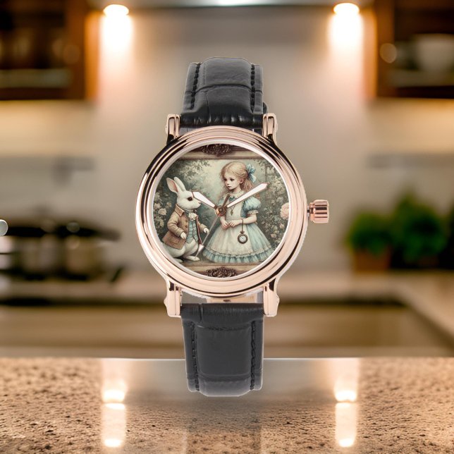 アリスと白うさぎ 腕時計 (クリエイターアップロード済み)