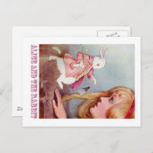 アリスと白ウサギ ポストカード (正面/裏面)