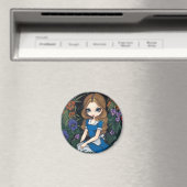 「アリスと花」磁石 マグネット (インサイチュ (食洗機))