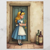 アリスと鍵小ドアスクラップブック紙 (正面)