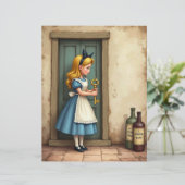 アリスと鍵小ドアスクラップブック紙 (スタンド正面)