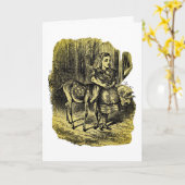 アリスと鹿 カード (黄色い花)