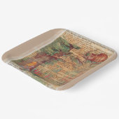 アリスと.Cheshireネコ紙プレート ペーパープレート (傾斜あり)