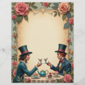 アリスのいたずら好きなハッターのティーパーティーの toast スクラップブックペーパー (正面)