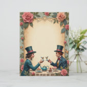 アリスのいたずら好きなハッターのティーパーティーの toast スクラップブックペーパー (スタンド正面)