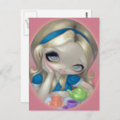 「アリスのお茶パーティー」はがき ポストカード (正面/裏面)