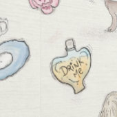 アリスのお茶パーティー 壁紙 (縫い目)