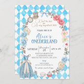 アリスのオネダーランド、ガールズ・ファースト・バースデーパーティー 招待状 (正面/裏面)