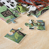 アリスのカードwonderlandハットウサギ ジグソーパズル (側面)